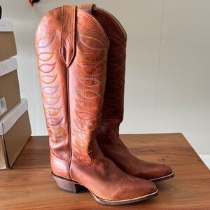 Justin Boots Women's Brown Leather Cowboy Boots